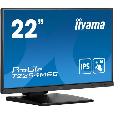 iiyama ProLite T2254MSC-B1AG écran plat de PC 54,6 cm (21.5") 1920 x 1080 pixels Full HD LED Écran tactile Noir