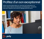 HP Poly Micro-casque stéréo USB-C Poly Blackwire 5220 + prise 3,5 mm + adaptateur USB-C/A (lot)