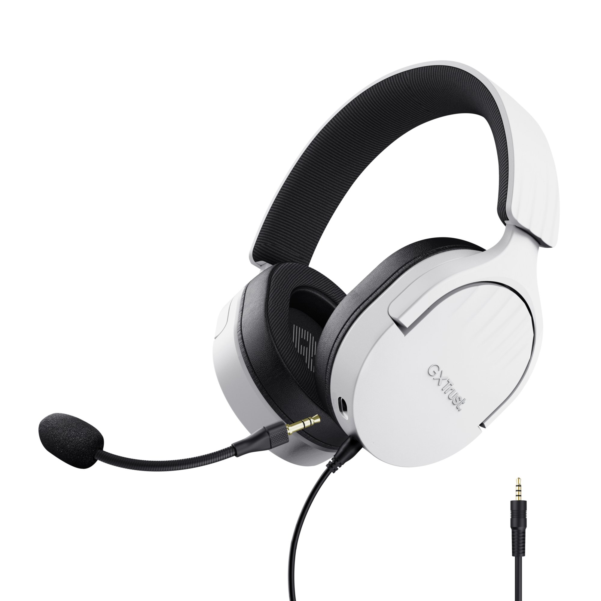 Trust GXT 489W FAYZO Headset Wired Head-band Gaming Black, White