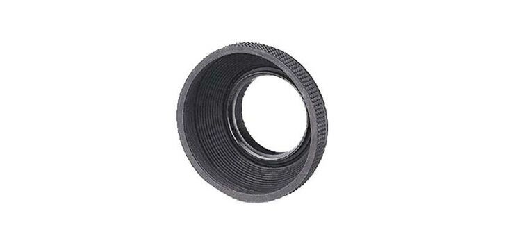 Hama Rubber Lens Hood f/ Standard Lenses, 49 mm 4,9 cm Rond Grijs