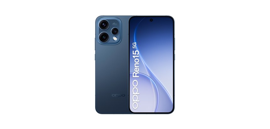 OPPO Reno15 5G AI Smartphone, Tripla fotocamera 50+50+8MP, Selfie 50MP, Display 6.59” 120HZ AMOLED FHD+, 6500mAh, RAM 8GB(Esp2GB/4GB/8GB)+ROM 512GB [Versione Italia], Twilight Black