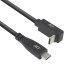 ACT Câble USB 3.0 10 Gbit/s 60 W USB Type-C (droit) vers USB Type-C (coudé vers le haut/bas), 0,5 mètre