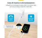 StarTech.com Cavo USB-C da 3 m, Cavetto USB Tipo-C per Ricarica e Sincronizzazione PD 60W (3A) USB 2.0, Guaina TPE, Bianco