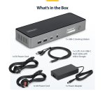 StarTech.com Triple-Monitor USB-C Docking Station, 140W Laptop Charging Dock for MacBook Pro and Windows, 4K 60Hz HDMI or DisplayPort, TAA