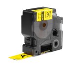 DYMO Rhino Industrial Vinyl Labels | 24 mm x 5.5 m | Black Print on Yellow | Self-Adhesive | for LabelManager & Rhino Label Makers