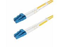 StarTech.com Câble Fibre Optique de 2m Duplex Monomode LC à LC (UPC) OS2, 9/125µm, 100G, Cordon Fibre Optique, Insensible à la Courbure, Faible Perte d'Insertion, Cordon Patch Fibre LSZH