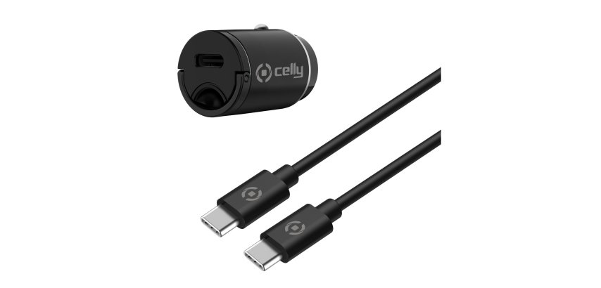 Celly CCMINITYPEC cargador de dispositivo móvil Smartphone, Tableta Negro Encendedor de cigarrillos Auto