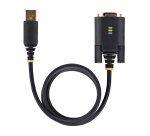 StarTech.com 6.6ft (2m) USB to Null Modem Serial Adapter Cable, COM Retention, FTDI, USB-A to DB9 RS232, Interchangeable DB9 Screws/Nuts, Windows/macOS/Linux