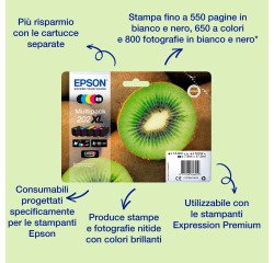Epson Kiwi Multipack 5-colours 202 Claria Premium Ink