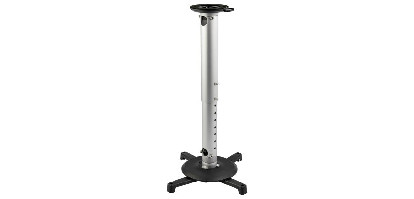 StarTech.com Universal Ceiling Projector Mount - Heavy Duty Height Adjustable/Extendable Pole Mount 5-22.7" from Ceiling - 33lb (15kg) - Tilt/Rotate - Hanging Projector Mount w/ Bracket - TAA