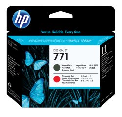 HP Testina di stampa nero opaco/rosso cromatico DesignJet 771
