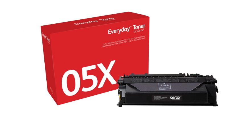 Toner Everyday™ di Xerox Nero compatibile con HP 05X (CE505X), Alta capacità