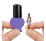 Barbie Mini BarbieLand Fashionistas Dolls, 1.5-inch Dolls in “Nail Polish” Container, Surprise Reveal (Styles May Vary)