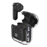 Celly SHEER Headset True Wireless Stereo (TWS) In-ear Calls/Music Black, Transparent