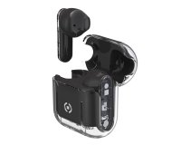 Celly SHEER Headset True Wireless Stereo (TWS) In-ear Calls/Music Black, Transparent
