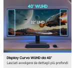 Samsung Monitor Gaming Odyssey G7 - G75F da 40" WUHD Curvo
