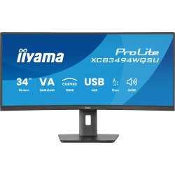 iiyama ProLite XCB3494WQSU-B1 Monitor PC 86,4 cm (34") 3440 x 1440 Pixel UltraWide Quad HD LED Nero