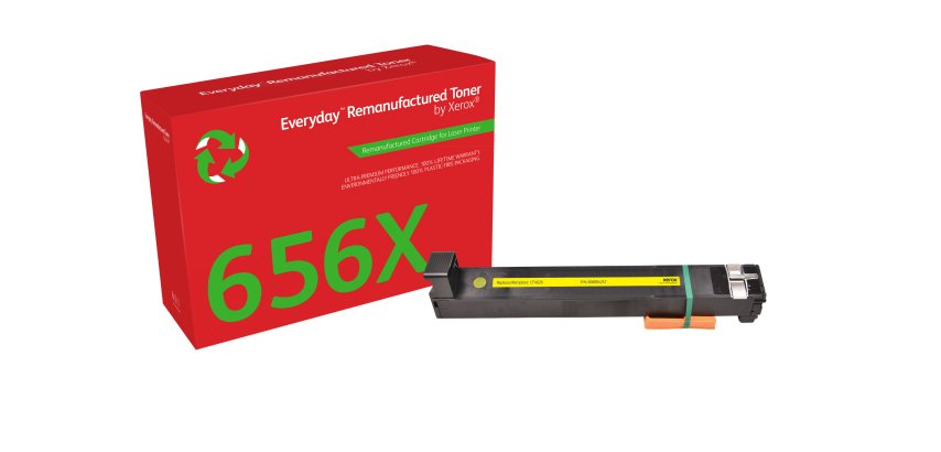 Toner remanufacturé Jaune Everyday™ de Xerox compatible avec HP 656X (CF462X), Grande capacité