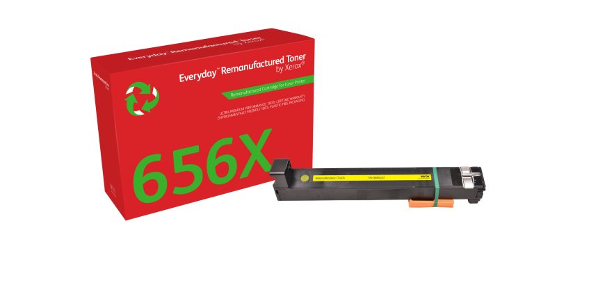 Toner remanufacturé Jaune Everyday™ de Xerox compatible avec HP 656X (CF462X), Grande capacité