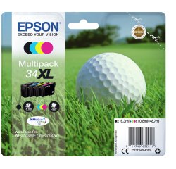 Epson Golf ball Multipack 4 colori DURABrite Ultra Pallina da golf 34XL