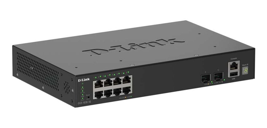 D-Link DGS-1530-10 Géré L2 Gigabit Ethernet (10/100/1000) Noir