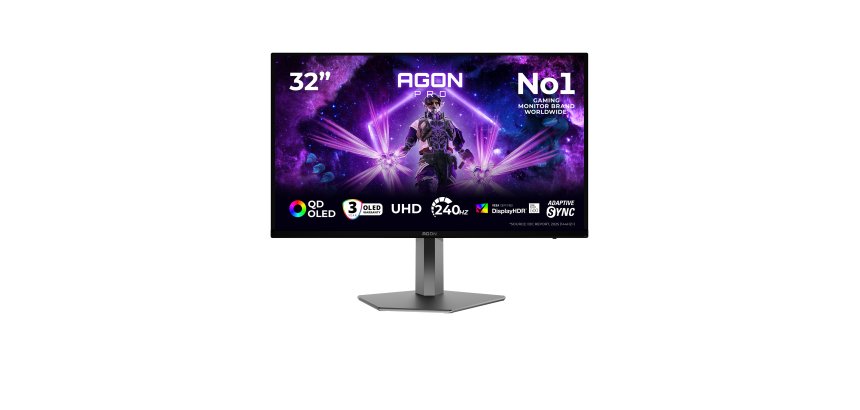 AOC AGON PRO AG326UZD2 écran plat de PC 80 cm (31.5") 3840 x 2160 pixels 4K Ultra HD OLED Noir
