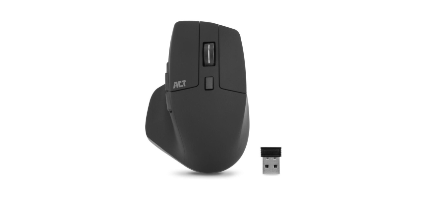 ACT Souris sans fil 2400 DPI avec clic silencieux, écologique, fabriquée à partir de matériaux recyclés