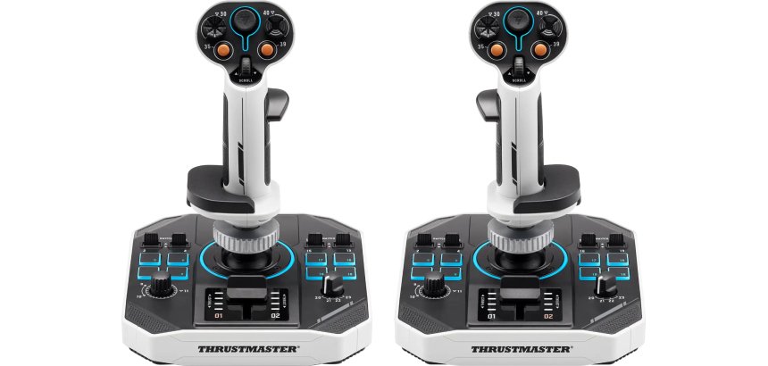 Thrustmaster Sol-R 2 HOSAS Space Sim Duo Black, White USB Flightstick Analogue / Digital PC