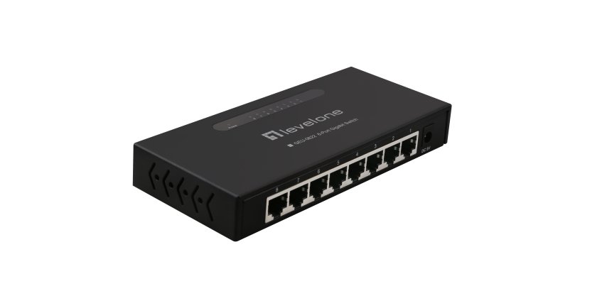 LevelOne GEU-0822 switch di rete Non gestito Gigabit Ethernet (10/100/1000) Nero