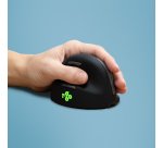 R-Go Tools Souris Ergonomique R-Go HE Break avec logiciel de pause, gaucher, moyen (longueur main 165-185 mm), bluetooth, noir