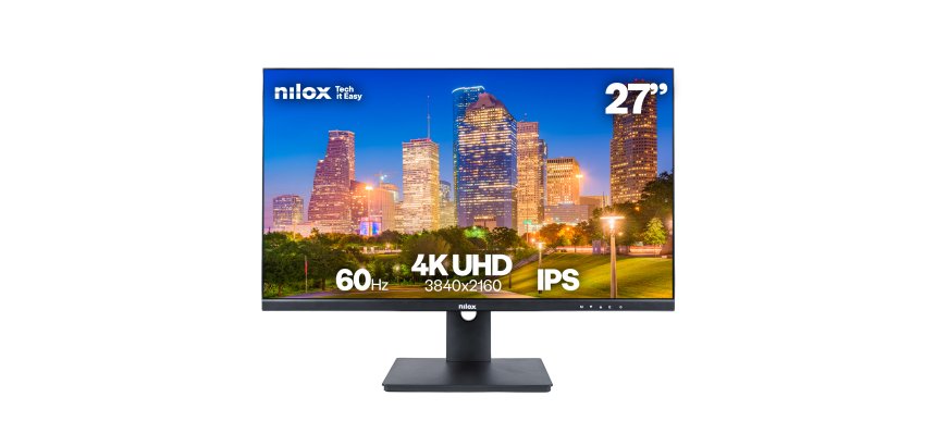 Nilox MONITOR 27" NXM274KD11 IPS 4K 350 2HDMI DP USB 5MS pantalla para PC 68,6 cm (27") 3840 x 2160 Pixeles 4K Ultra HD LED