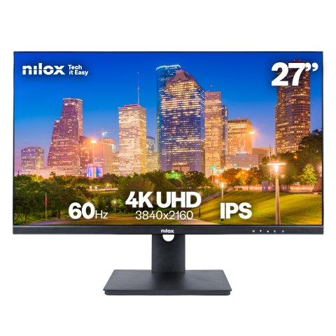 Nilox MONITOR 27" NXM274KD11 IPS 4K 350 2HDMI DP USB 5MS pantalla para PC 68,6 cm (27") 3840 x 2160 Pixeles 4K Ultra HD LED