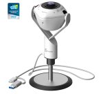 j5create JVU368-N Cámara web con altavoz alimentado por IA de 360°