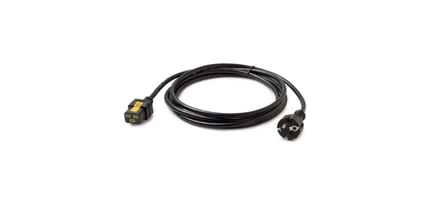 APC NetShelter - Cordon d'alimentation - Verrouillable - 3m - C19 - CEE/7 Schuko