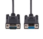 Cable 3m Serie RS232 para Módem Nulo, Crossover Cruzado Serial con Blindaje de Al-Mylar, Cable DB9 de Puerto COM Hembra a Macho Compatible con Dispositivos DTE