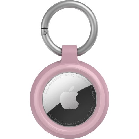 Funda protectora con llavero para localizador o rastreador OtterBox 77-94249 Sleek Case Series para Apple AirTag, rosa