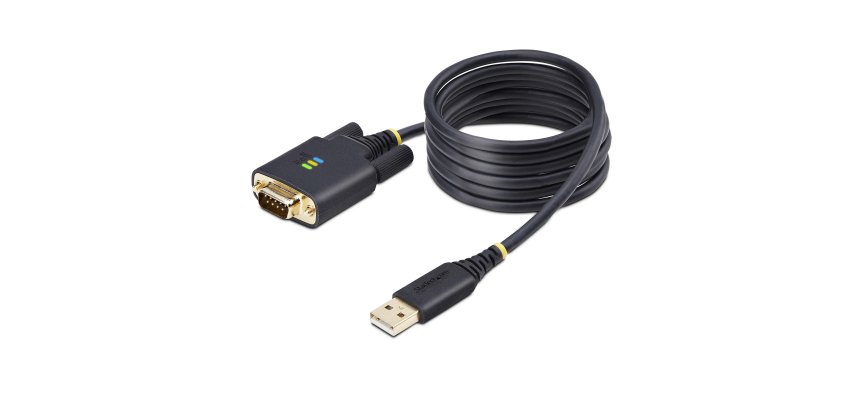 StarTech.com Cable Adaptador USB a Serie DB9 RS232 FTDI de 2m - Retención COM - Tornillos DB9 Intercambiables - USB-A a DB9 RS232 - Protección ESD - Windows/macOS/Linux
