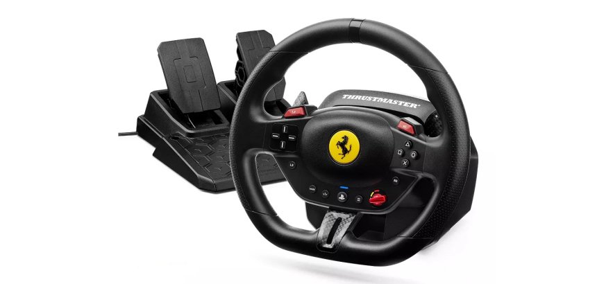 Thrustmaster T98-P Ferrari 296 GTB Black USB Steering wheel + Pedals Analogue / Digital PC, PlayStation 4, PlayStation 5