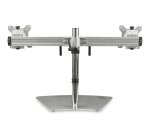 StarTech.com Support Double Écran - Support de Bureau Ergonomique pour Deux Écrans 24"(8kg) VESA - Réglable en Hauteur de Façon Synchronisée - Support Double Écran - Argent