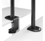 AISENS Soporte de Mesa ECO Giratorio e Inclinable para Monitor/TV 9Kg (3 Pivotes, 1 Brazo) de 17-32, Negro