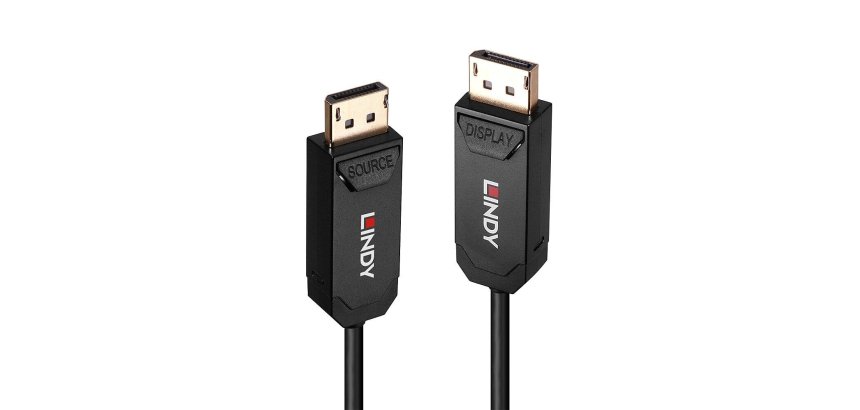 Lindy Câble DisplayPort 2.0 UHBR10 Hybride Fibre Optique 10m