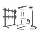 Multibrackets 9710 Supporto per display espositivi 139,7 cm (55") Nero