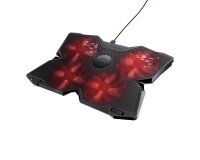 Trust GXT 278 laptop cooling pad 43.9 cm (17.3") Black
