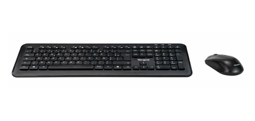 Targus AKM610FR clavier Souris incluse Universel RF sans fil AZERTY Français Noir