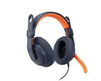 Logitech 981-001383 auricular y casco Auriculares Alámbrico Diadema Educación USB Tipo C Azul, Naranja