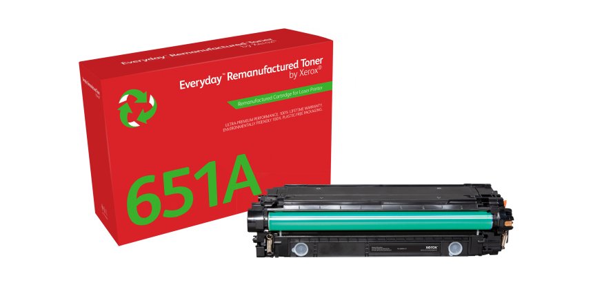 Toner remanufacturé Noir Everyday™ de Xerox compatible avec HP 651A 650A 307A (CE340A/CE270A/CE740A), Capacité standard