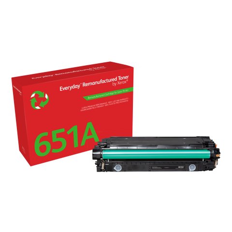 Tóner Everyday™ Negro remanufacturado de Xerox es compatible con HP 651A 650A 307A (CE340A/CE270A/CE740A), Capacidad estándar