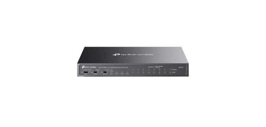 TP-Link Omada DS111P commutateur réseau Non-géré Fast Ethernet (10/100) Connexion Ethernet, supportant l'alimentation via ce port (PoE) Noir