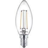 Philips Lampadina candela trasparente a filamento 25 W B35 E14