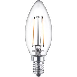 Philips Lampadina candela trasparente a filamento 25 W B35 E14
